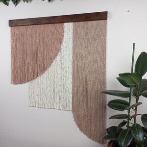 Customizable Modern Extra Large Macrame Wall Hanging Personalized Colorful Boho Yarn Wall Art Housewarming Gift image 6