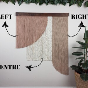 Customizable Modern Extra Large Macrame Wall Hanging Personalized Colorful Boho Yarn Wall Art Housewarming Gift image 2