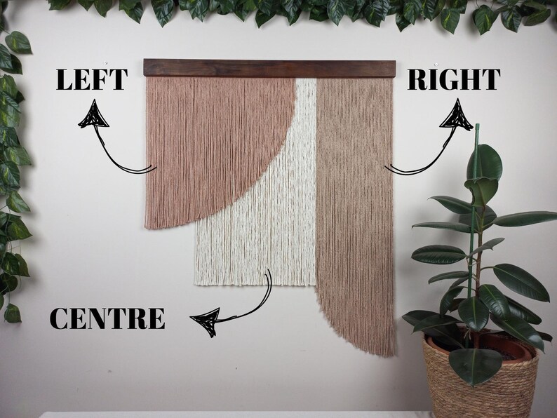 Customizable Modern Extra Large Macrame Wall Hanging Personalized Colorful Boho Yarn Wall Art Housewarming Gift image 2