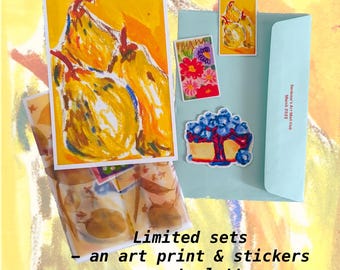 Stickers & Art Print Bundle | March Edition