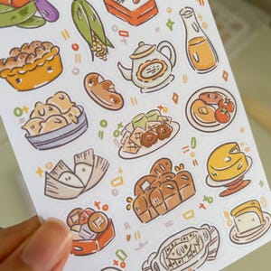 Sticker Sheets | Studio Ghibli Food Scenes 01 Stickers for Journals image 2