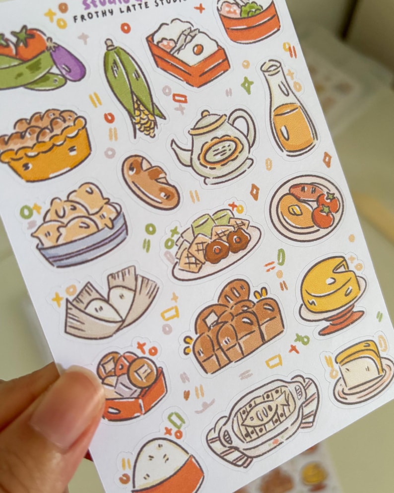 Sticker Sheets | Studio Ghibli Food Scenes 01 Stickers for Journals image 2
