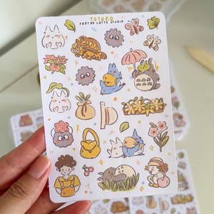 Sticker Sheets | Totoro Studio Ghibli Stickers for Penpals/Journals/Planners
