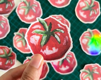 Stickers | Tomato, Oil Pastels Fine Arts Stickers