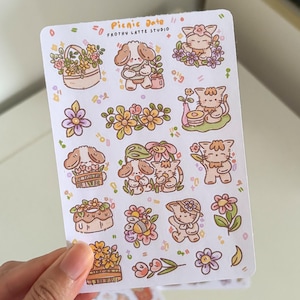 Sticker Sheet | Spring Picnic Stickers for Journal/Planners