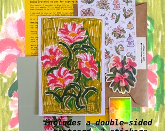 Stickers & Art Print Bundle | May Florals Edition