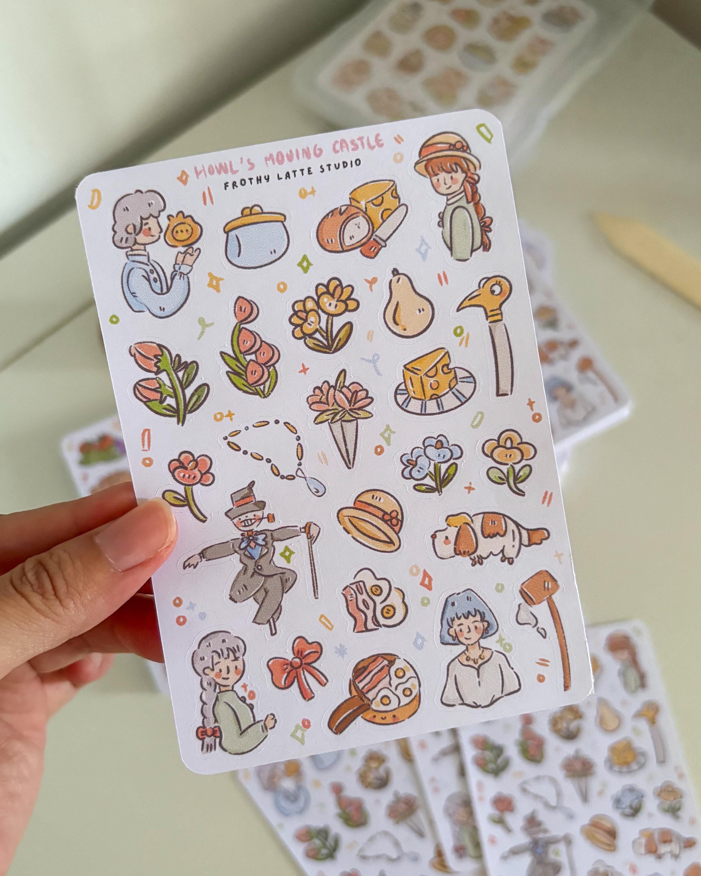 Sticker Sheets | Howl's Moving Castle Studio Ghibli Stickers for ...