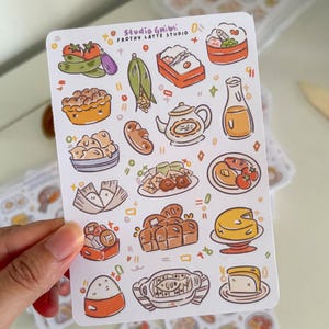 Sticker Sheets | Studio Ghibli Food Scenes 01 Stickers for Journals image 1