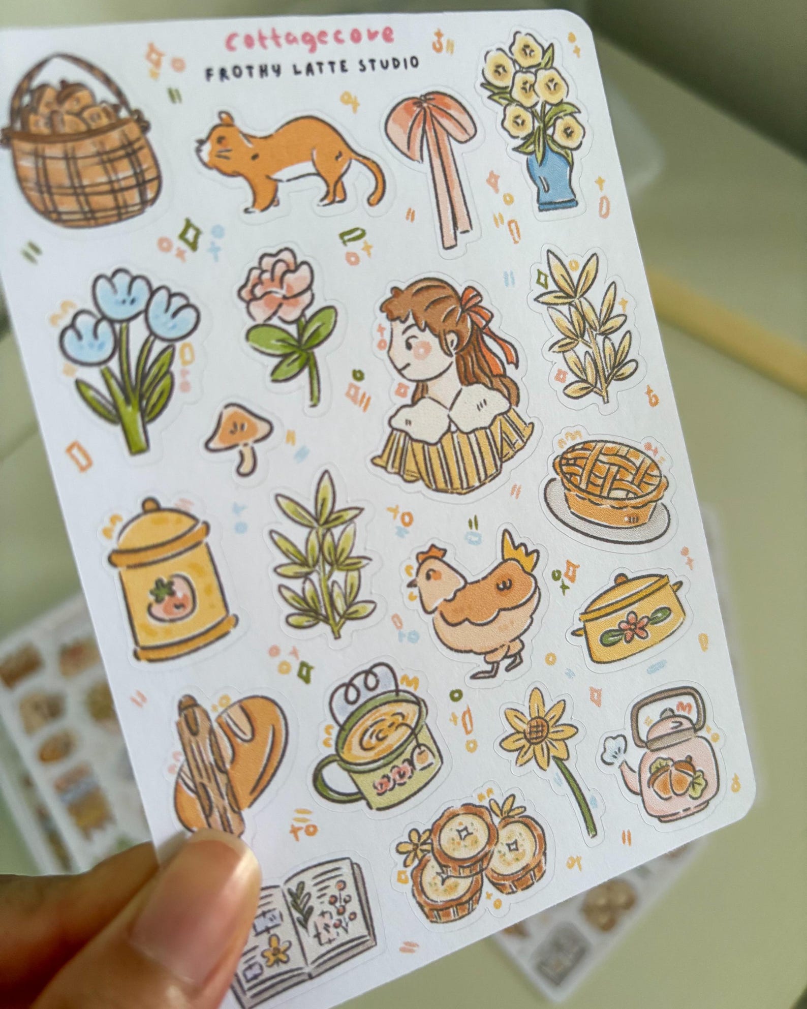 Sticker Sheets | Cottagecore Theme Stickers for Journal/planners - Etsy
