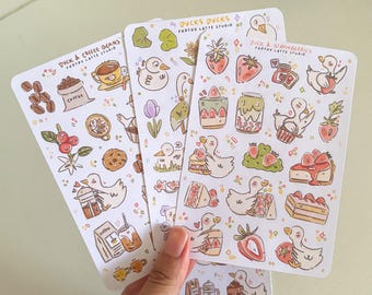 Ducks Collection | 3-Sticker Sheets for Journals & Planner