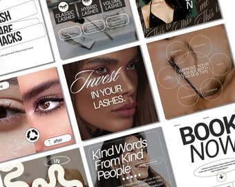 Lash Tech Instagram, Lash Instagram, Modelli per Lash Artist, Modello per social media con ciglia, Modelli per Instagram con ciglia di lusso, Post per Instagram con ciglia