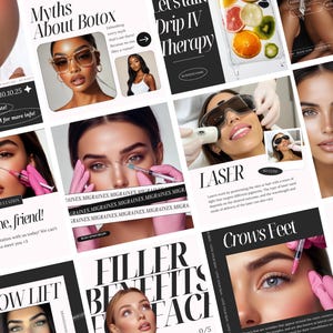 Nurse Injector Instagram, Lip Filler Instagram, Medspa Canva Marketing, Botox Instagram Posts, Aesthetic Nurse Instagram, Medical Aesthetics