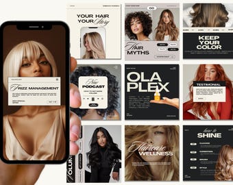 Modèles Instagram De Coiffeur, Modèles De Coiffeur, Réseaux Sociaux De Coiffeur, Image De Marque De Coiffeur, Réseaux Sociaux De Coiffeur