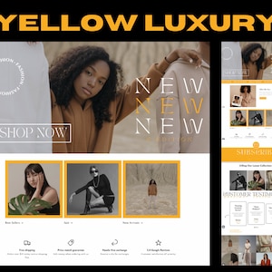 Shopify Theme/ Fashion Shopify Theme/ Luxury Shopify Theme/ Shopify Template/ Minimalistic Shopify Theme/ Shopify Banners