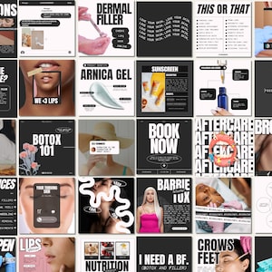 Botox Instagram, Nurse Injector Instagram, Medspa Instagram, Filler Nurse Instagram, Botox and Filler Instagram Template, Medspa Template