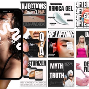 Botox Instagram, Nurse Injector Instagram, Medspa Instagram, Filler Nurse Instagram, Botox and Filler Instagram Template, Medspa Template