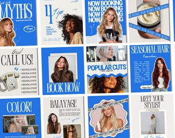 Modèles Instagram De Coiffeur, Modèles De Coiffeur, Réseaux Sociaux De Coiffeur, Image De Marque De Coiffeur, Réseaux Sociaux De Coiffeur