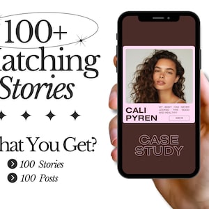 Puede incluir: La pantalla de un tel&eacute;fono inteligente que muestra un estudio de caso para una influencer de redes sociales llamada Cali Pyren. El estudio de caso destaca el &eacute;xito de la influencer en el crecimiento de su audiencia y compromiso. El texto en la pantalla dice "Mi cuerpo nunca se ha visto tan bien y saludable".