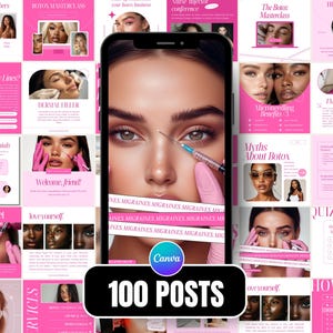 Nurse Injector Instagram, Lip Filler Instagram, Medspa Canva Marketing, Botox Instagram Posts, Aesthetic Nurse Instagram, Medical Aesthetics