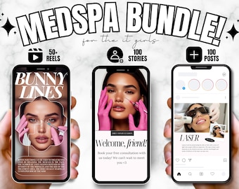 Botox Instagram Template, Nurse Injector Reels, Medspa Instagram Template, Botox and Filler Instagram Templates, Medspa Marketing Bundle