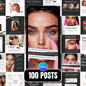 Nurse Injector Instagram, Lip Filler Instagram, Medspa Canva Marketing, Botox Instagram Posts, Aesthetic Nurse Instagram, Medical Aesthetics