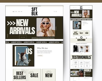 Black and White Shopify Theme, Shopify Banner, Shopify Store Template, Shopify Store Theme, Shopify Website, Shopify Theme, Minimalist Theme