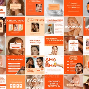 Skincare Instagram, Esthetician Instagram, Skincare Instagram Templates, Skincare Posts, Esthetician Templates, Skincare Social Media
