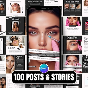 Nurse Injector Instagram, Lip Filler Instagram, Medspa Canva Marketing, Botox Instagram Posts, Aesthetic Nurse Instagram, Medical Aesthetics