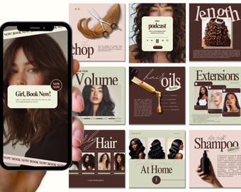 Modèles Instagram De Coiffeur, Modèles De Coiffeur, Réseaux Sociaux De Coiffeur, Image De Marque De Coiffeur, Réseaux Sociaux De Coiffeur
