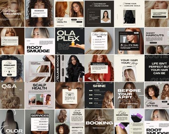 Modèles Instagram De Coiffeur, Modèles De Coiffeur, Réseaux Sociaux De Coiffeur, Image De Marque De Coiffeur, Réseaux Sociaux De Coiffeur