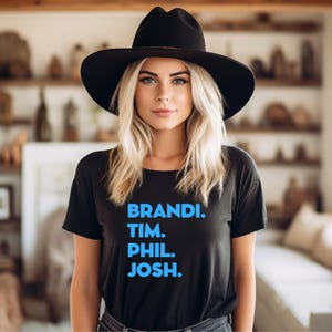 BRANDI CARLILE and Her Boys in Blue PUFF on a Black Tee