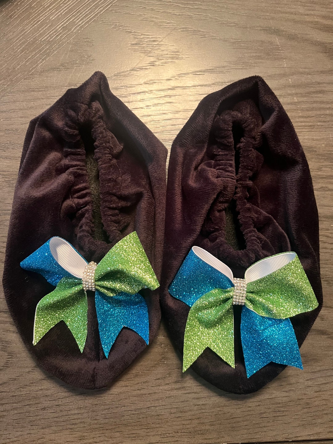 Nonslip Cheer/dance Shoe Covers With Bow Etsy