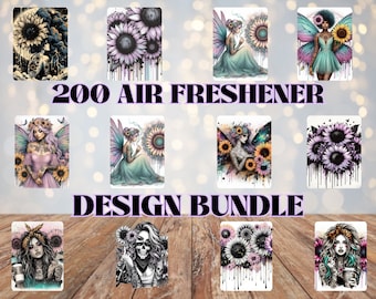 200 Air Freshener Bundle, Sublimation Designs, Fresheners Sublimate, Instant Download, Png, Car Air Fresheners, Instant Downloads, Grunge