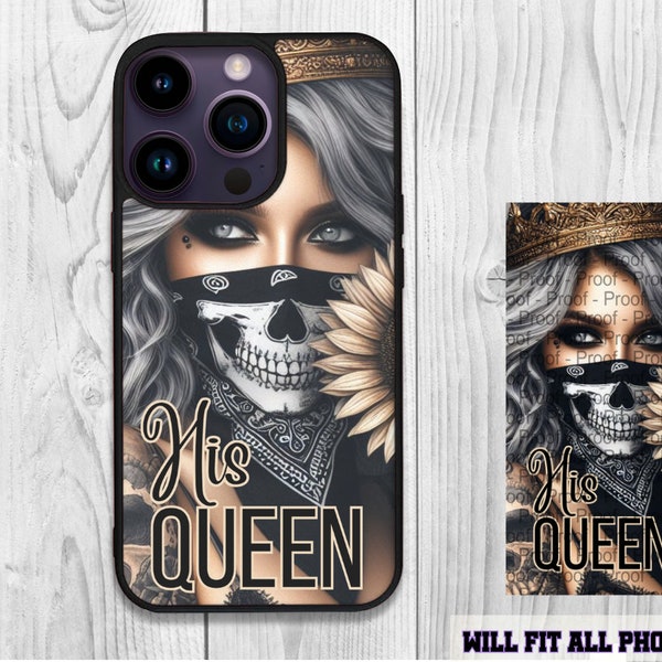 His Queen, Girl With tattoos, Couples Phone Case Designs, Positive Affirmation, Positive Quotes, Bandana, Sunflower Queen Phone Case, Crown