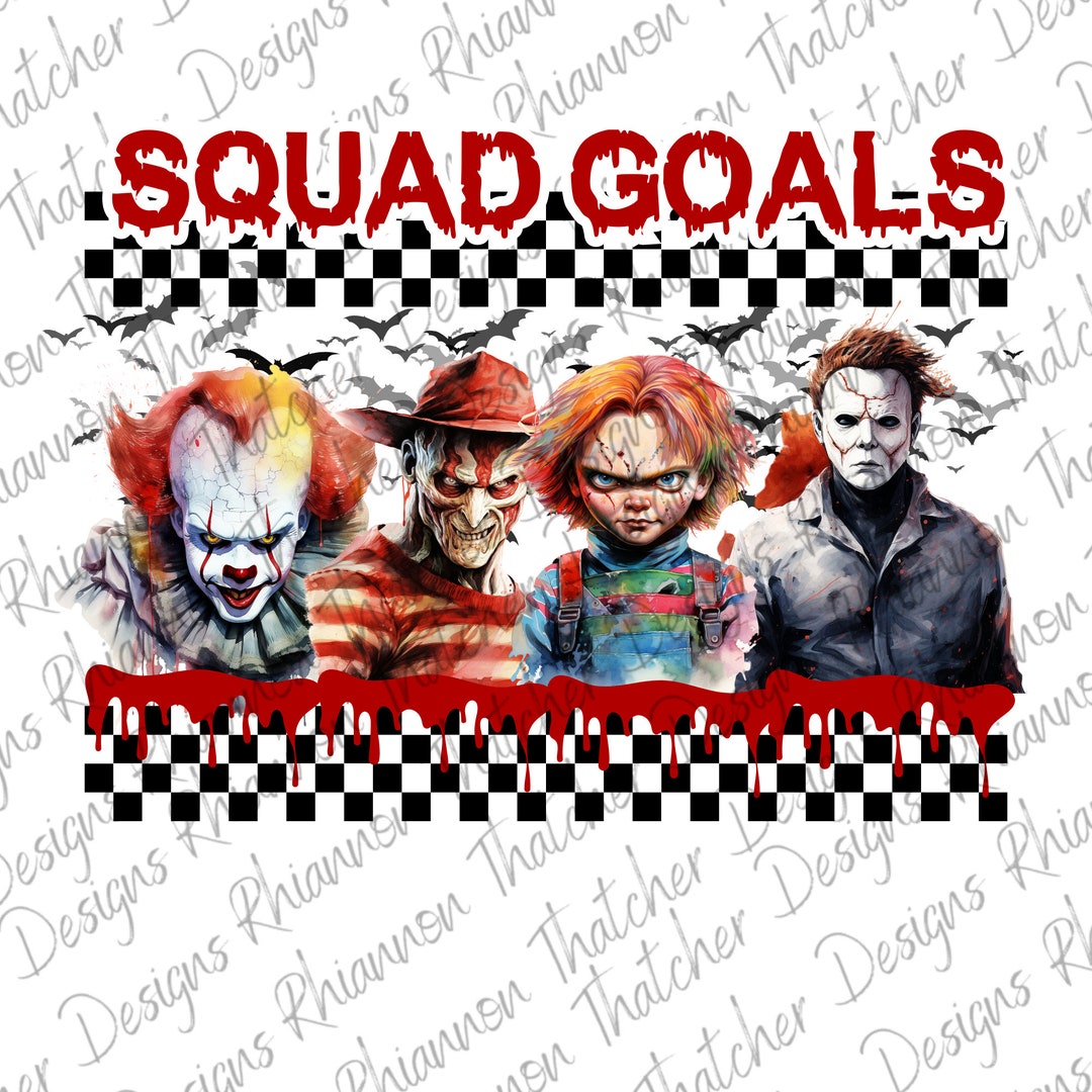 Squad Goals PNG Design, Horror Film Quotes, Teacher Png, Villian T ...