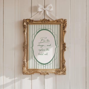Change the Toilet Roll Funny Bathroom Print - Digital Download Poster for Washroom, Cottagecore Decor for Home, Funny Restroom Wall Art