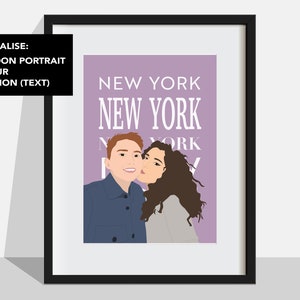 Custom Cartoon Portraits - Couples Portrait, Vector Portrait, Anniversary Gift- DIGITAL DOWNLOAD ONLY