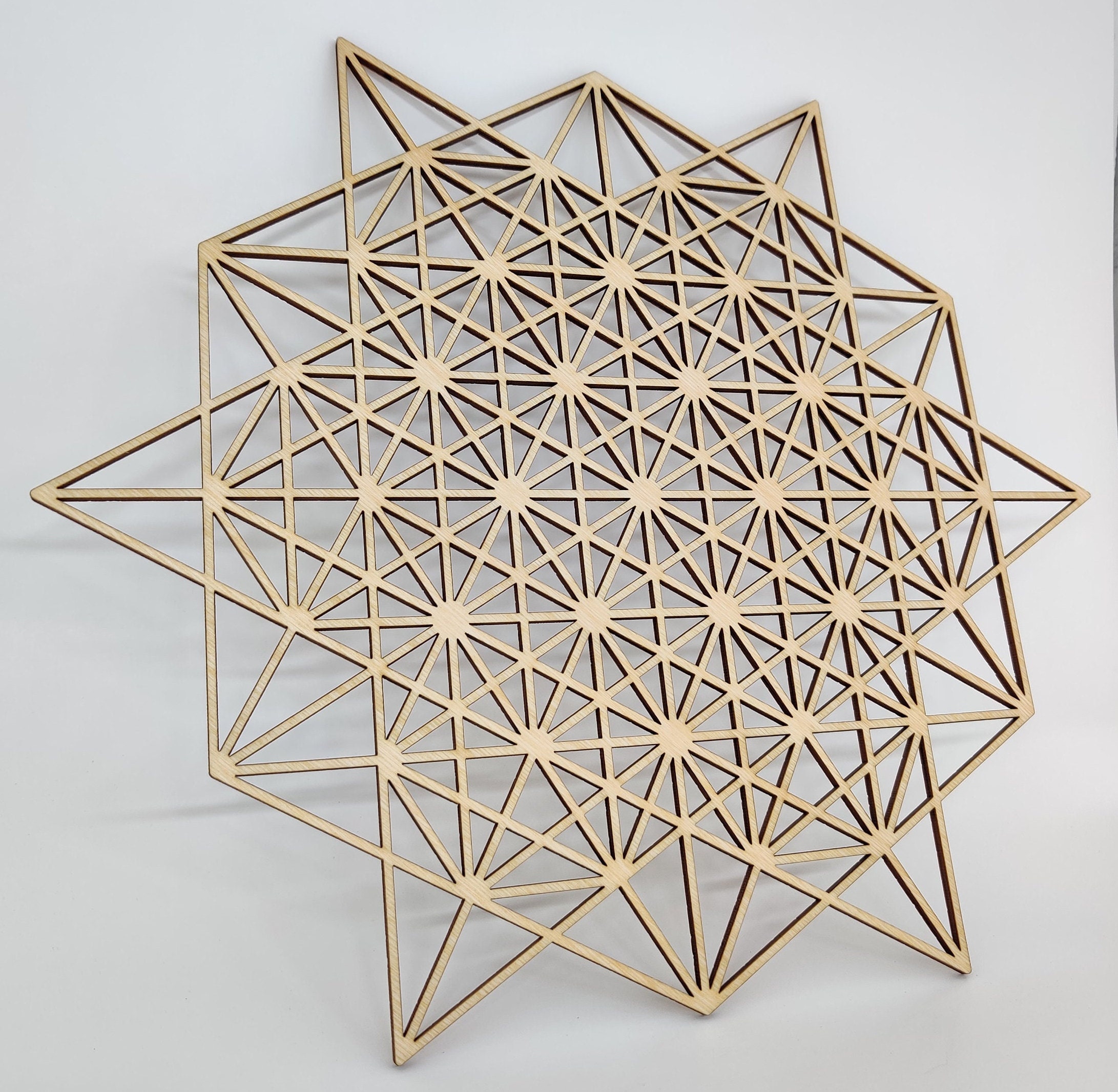 64 Tetrahedron - Sacred Geometry - Wall Art - Etsy