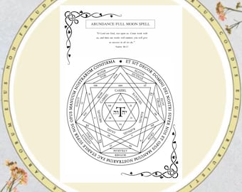 Latin Full Moon Abundance Spell