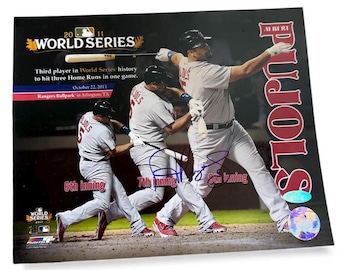 Albert Pujols autographed signed 8 x 10 color photo picture Steiner Authenticated