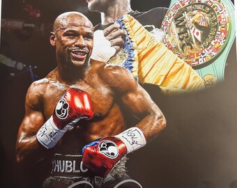 フロイド・メイウェザーのサイン入り11 x 14写真（ベケット認証済み