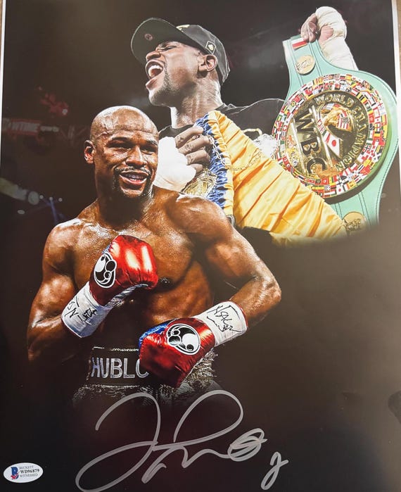 フロイド・メイウェザーのサイン入り11 x 14写真（ベケット認証済み