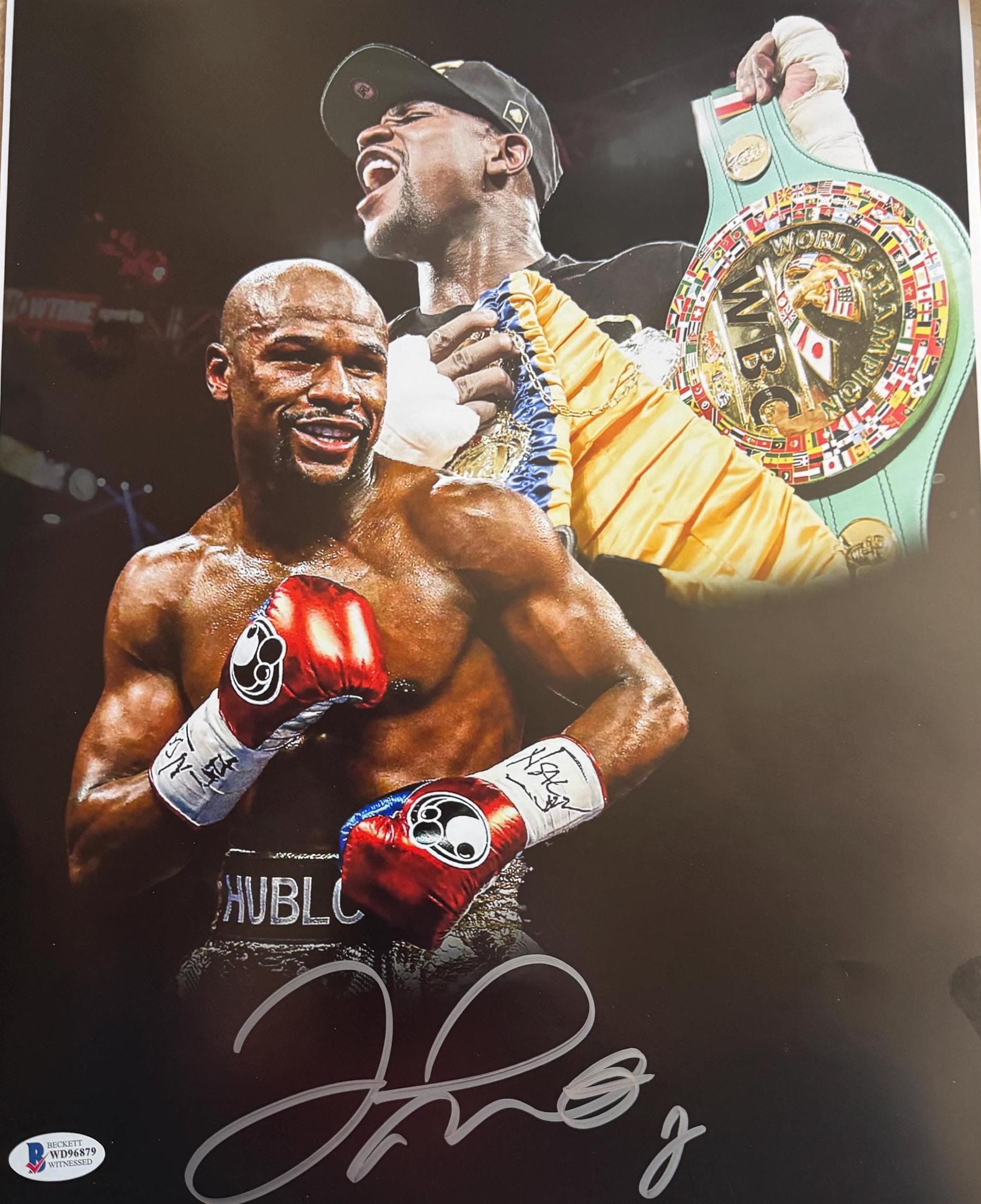 フロイド・メイウェザーのサイン入り11 x 14写真（ベケット認証済み