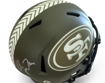 Christian McCaffrey autographed signed San Francisco 49ers Full Size Replica Helmet Beckett Authenticated