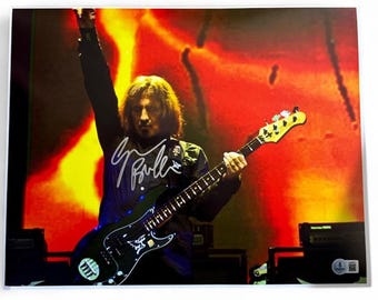 Geezer Butler Black Sabbath autographed signed 11 x 14 photo picture Beckett Authenticated