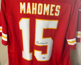 Patrick Mahomes signierte signierte Kansas City Chiefs Nike Trikot Fanatics authentifiziert