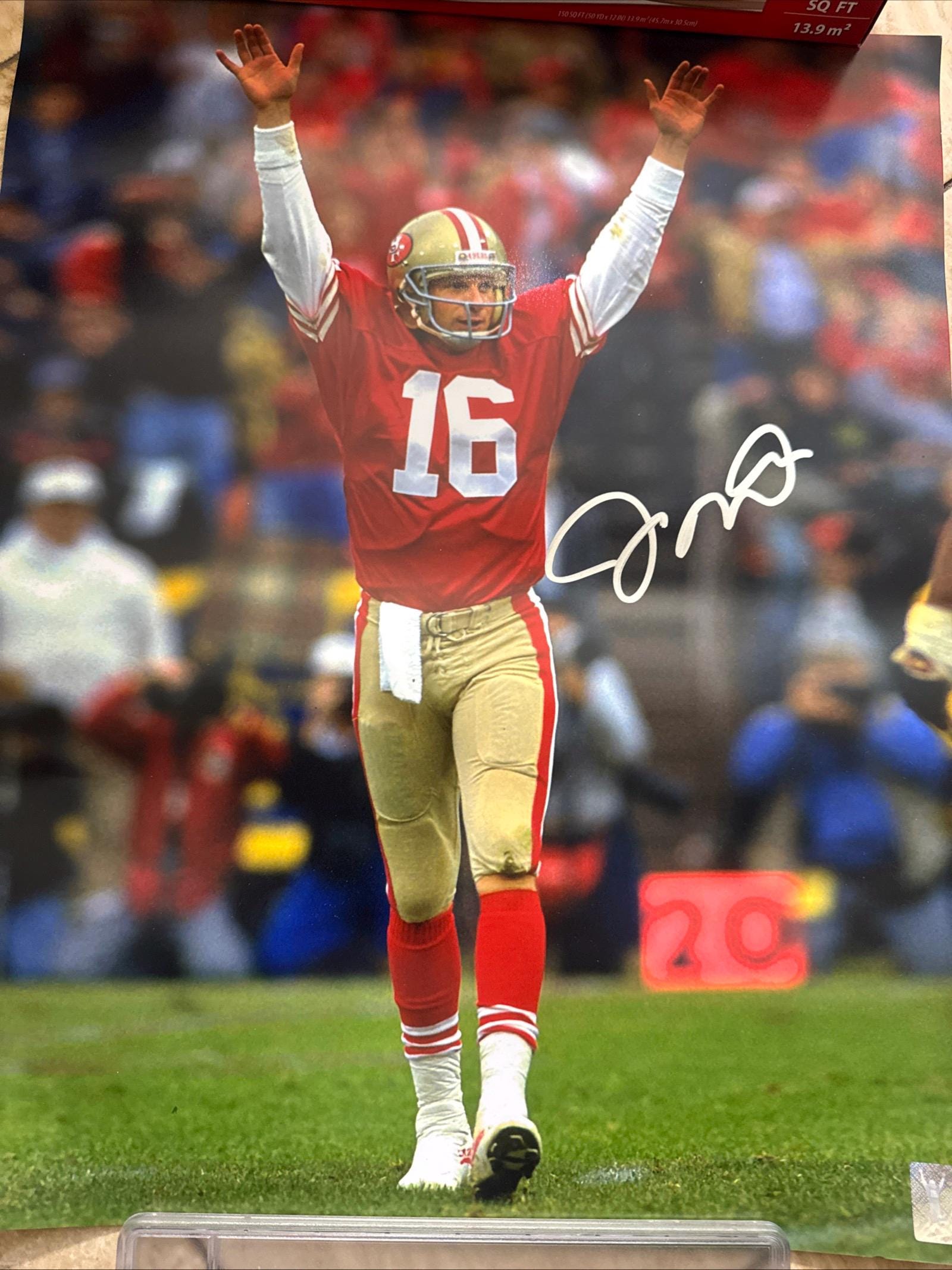 NFL ジョー・モンタナ JOE MONTANA 記念プレート　直筆サイン入り ジョー・モンタナ JOE MONTANA 記念プレート 直筆サイン入り ジョー