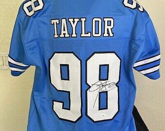 Lawrence Taylor Autographed Signed NCAA Carolina Tarheels Jersey JSA COA