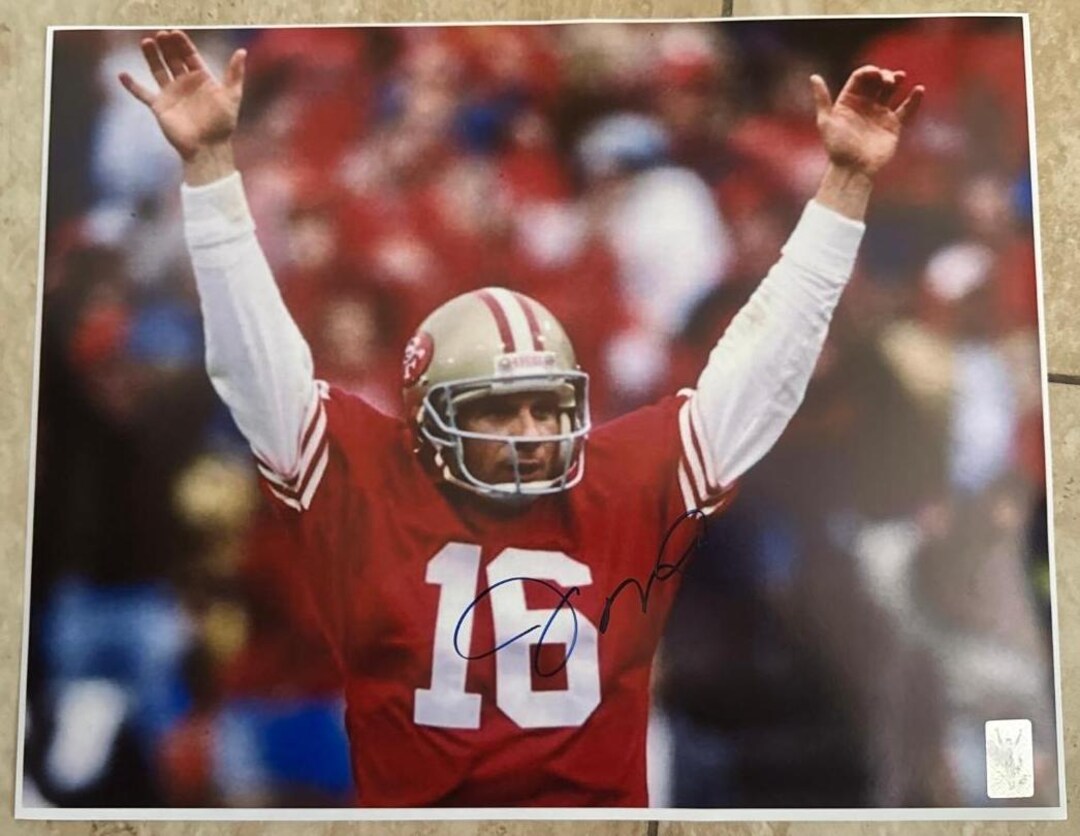 ジョー・モンタナのサイン入り11 x 14サイズの写真 - Etsy 日本