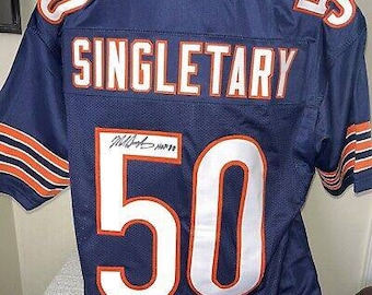 Mike Singletary SigniertEs Autogramm Chicago Bears Jersey JSA Zertifikat